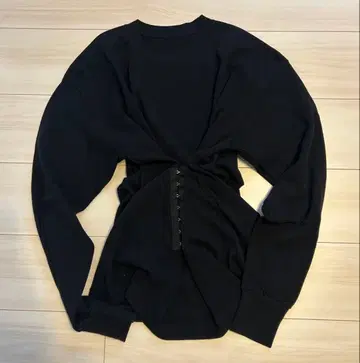 <6(ROKU)> 코튼 후크 롱 슬리브 상의