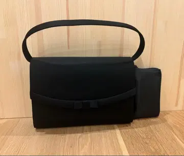 블랙 포멀 백 리본 에코백 포함