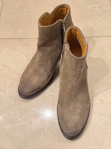 23-23.5cm 바니스뉴욕 스웨이드 사이드 지퍼 부츠 새상품급