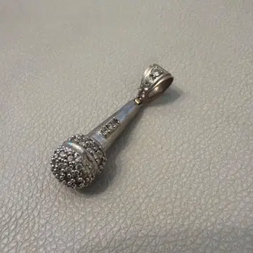 10k 화이트 골드 마이크로폰 탑