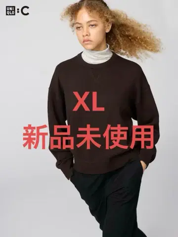 UNIQLO 스무스 코튼 크루넥 스웨터 다크 브라운