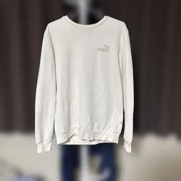 PUMA 화이트 크루넥 트레이닝복