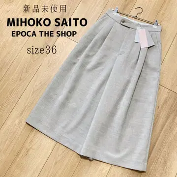 미사용 새상품 EPOCA THE SHOP 크롭 와이드 팬츠
