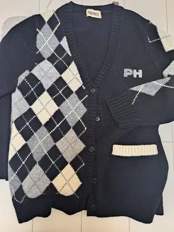 PH 아가일 가디건 네이비