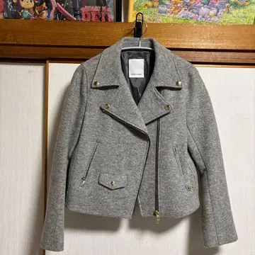 BABYLONE 그레이 라이더 자켓 38