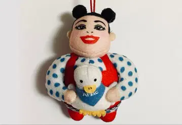 나오미와 오리 봉제 인형 스트랩 아플락 AFLAC 오리 와타나베 나오미
