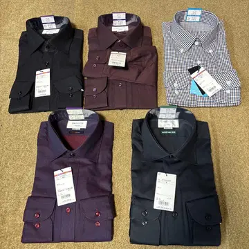 ORIHICA 긴팔 컬러 와이셔츠 5장 세트