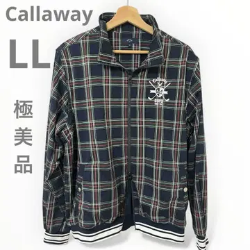 컨디션 최상 Callaway DSPD 긴팔 윈드 브레이커 체크 골프