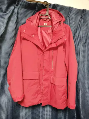 UNIQLO 하이브리드 다운 자켓 S 레드