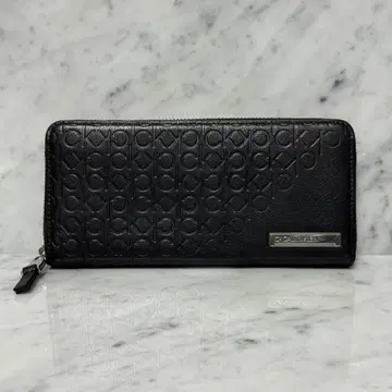새상품급 Calvin Klein 캘빈클라인 라운드 지퍼 장지갑 가죽
