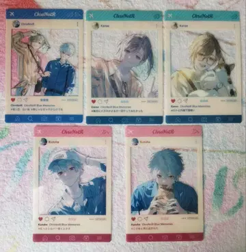 니지산지 ChroNoiR SNS풍 클리어 카드 Blue Memories