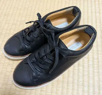 매킨토시 철학 가죽 블랙 스니커즈