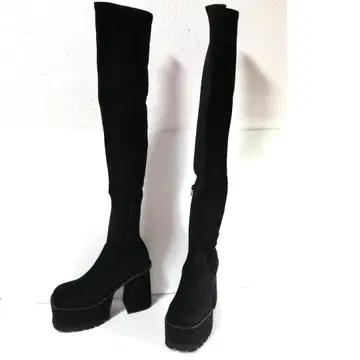 emoda 통굽 니하이 부츠 스웨이드