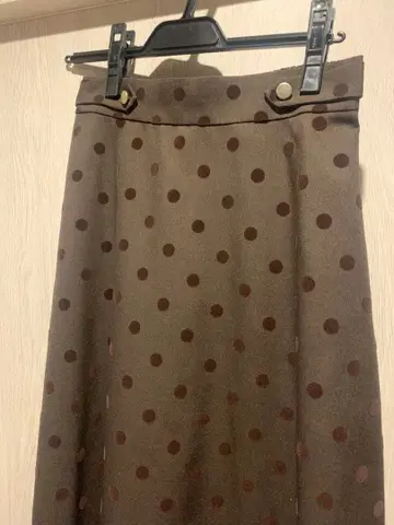 도트 무늬 롱 스커트 사이즈 38