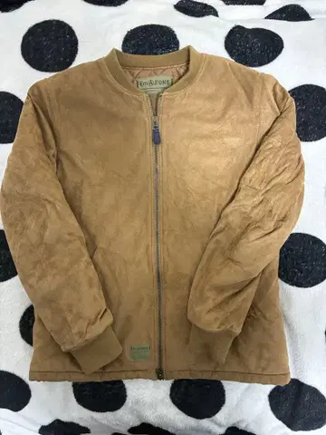 브라운 MA-1 플라이트 자켓 스웨이드풍