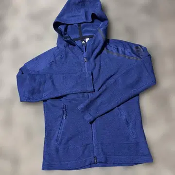 adidas 후드 부착 자켓 파랑