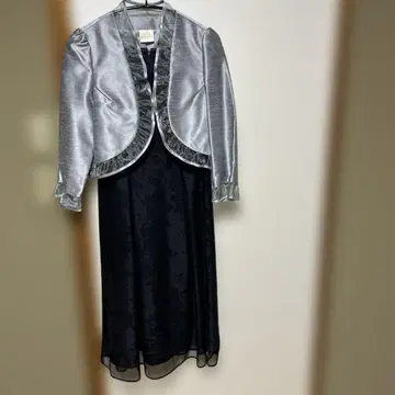 PARTYS 실버 네이비 포멀 드레스 사이즈 38