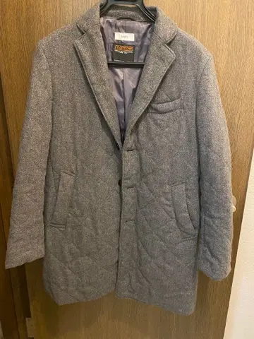 SHIPS 헤링본 코트 그레이 웜