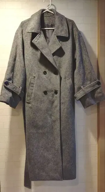 VIS [ 2WAY ] 샤기 롱 코트