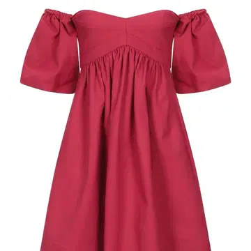 PINKO 드레스 퍼프 슬리브 베어탑