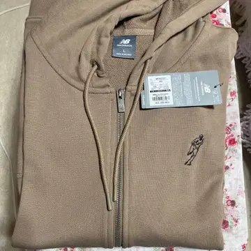 뉴발란스 MT43737 브라운 XL 후드티 오타니 선수 콜라보 상품