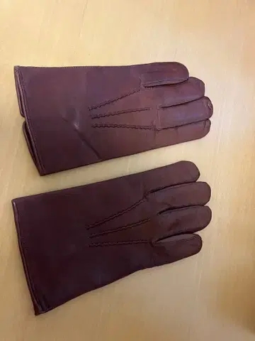 브라운 가죽 장갑 이탈리아 사이즈 9 이탈리아제 살모네타