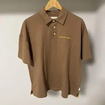 리룸 브라운 피케 셔츠 골프