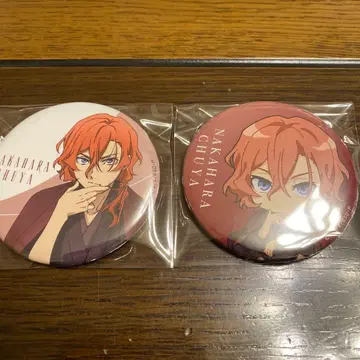 문호 스트레이독스 AGF 캔뱃지 나카하라 츄야 2점