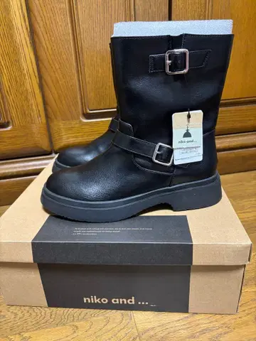 niko and - 엔지니어 부츠 블랙