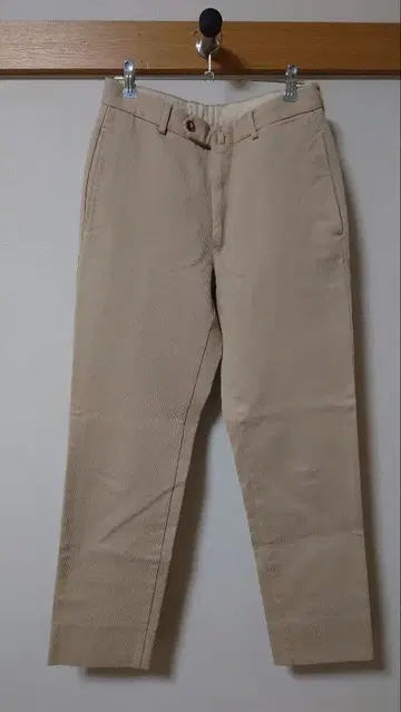 INCOTEX 베이지 슬랙스 노턱