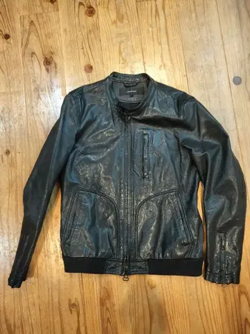 AMERICAN RAG CIE 블랙 가죽 자켓