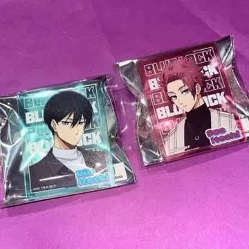 블루 록 도쿄 타워 아크릴 배지 데님 코디 이토시 사에 이토시 린 세트