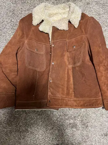 스웨이드 보아 자켓 브라운