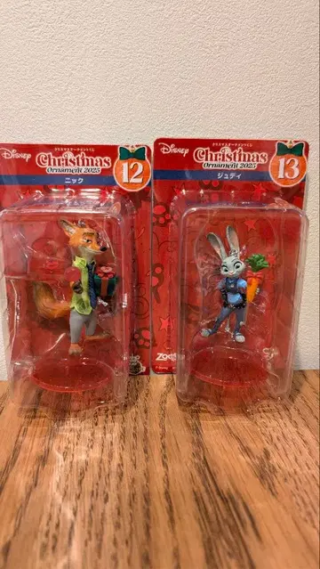디즈니 크리스마스 오너먼트 1번 복권 2025 주토피아 2점 세트