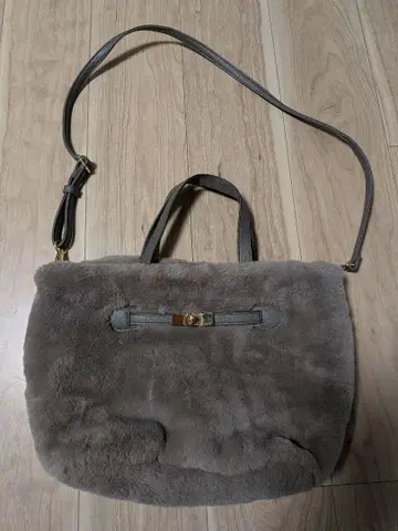 에니시스 그레이 퍼 숄더백