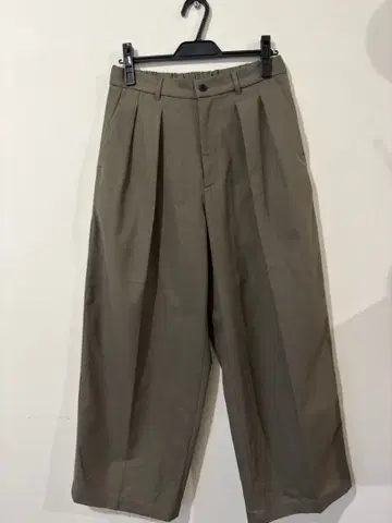 A+TOKYO 와이드 팬츠 슬랙스 카키 M 사이즈