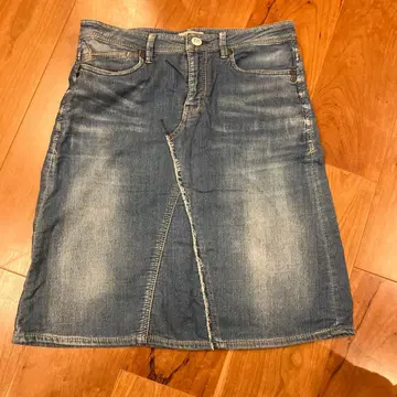 데님 타이트 스커트 M 사이즈 블루