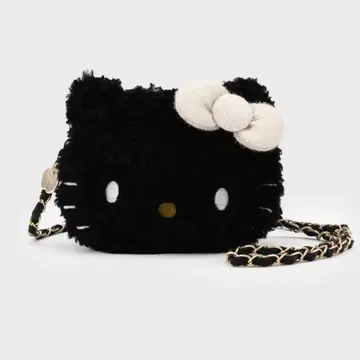 [ 완판템 ] 오페크 헬로키티 페이스형 2WAY 복슬복슬 미니 숄더백