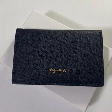 미사용 새상품 agnes b. 에네스베 명함지갑 블랙