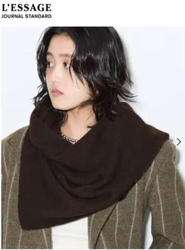 택 포함 미사용 새상품 ASAUCE MELER 트라이앵글 캐시미어 스톨