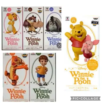 [ 미개봉 ] 월드 컬렉션 디즈니 곰돌이 푸 피규어 6체 세트 푸우