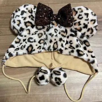 레오파드 무늬 팬캡 디즈니