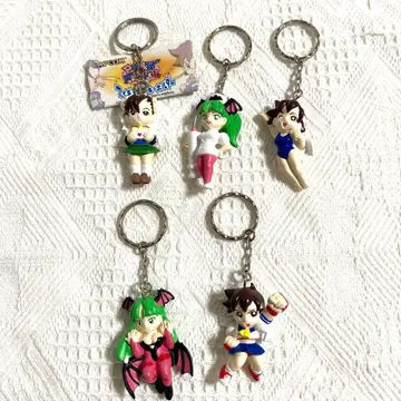 포켓 파이터 피규어 키링 5개 세트