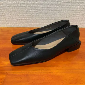 새상품급 오데뜨 앤 오딜 스퀘어토 펌프스 23cm 블랙