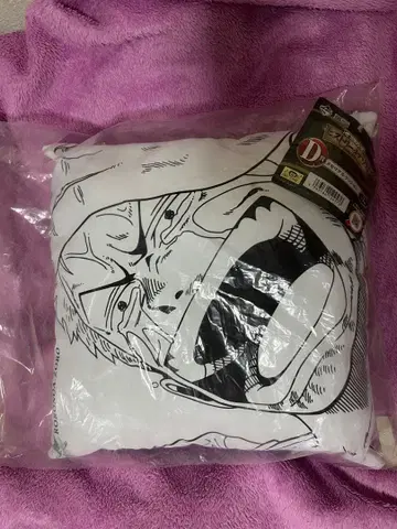 원피스 조로 캐릭터 얼굴 문자 디자인 쿠션