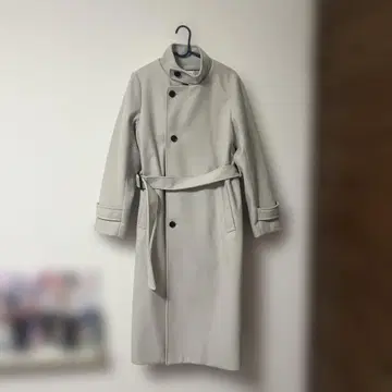 ROPE PICNIC 라이트 그레이 롱 코트 벨트 포함