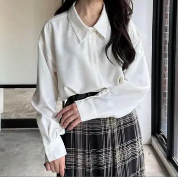 nairo 디자인 컬러 셔츠 화이트