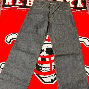 다크 블루 스트레이트 데님 5 포켓