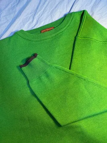 JEFFREY BANKS 그린 니트 스웨터