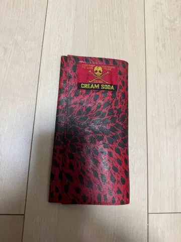 크림 소다 빨간색 금색 택 전화번호 당시 물건 장지갑